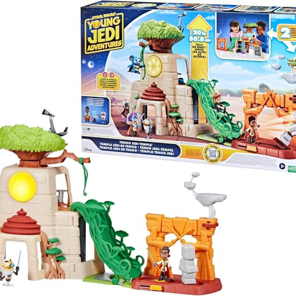 Star Wars Tenoo Jedi Temple, 20-Inch-Tall Playset with Lights & Sounds - Picture 8 of 11